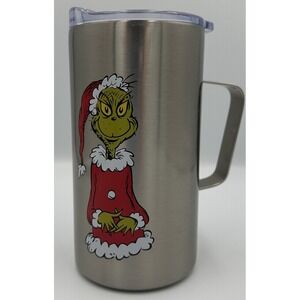 Dr. Seuss The Grinch This Is My Grinch Face Stainless Steel Travel Mug